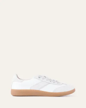 LOLA SNEAKERS WHITE GREY LEATHER Jo Mercer