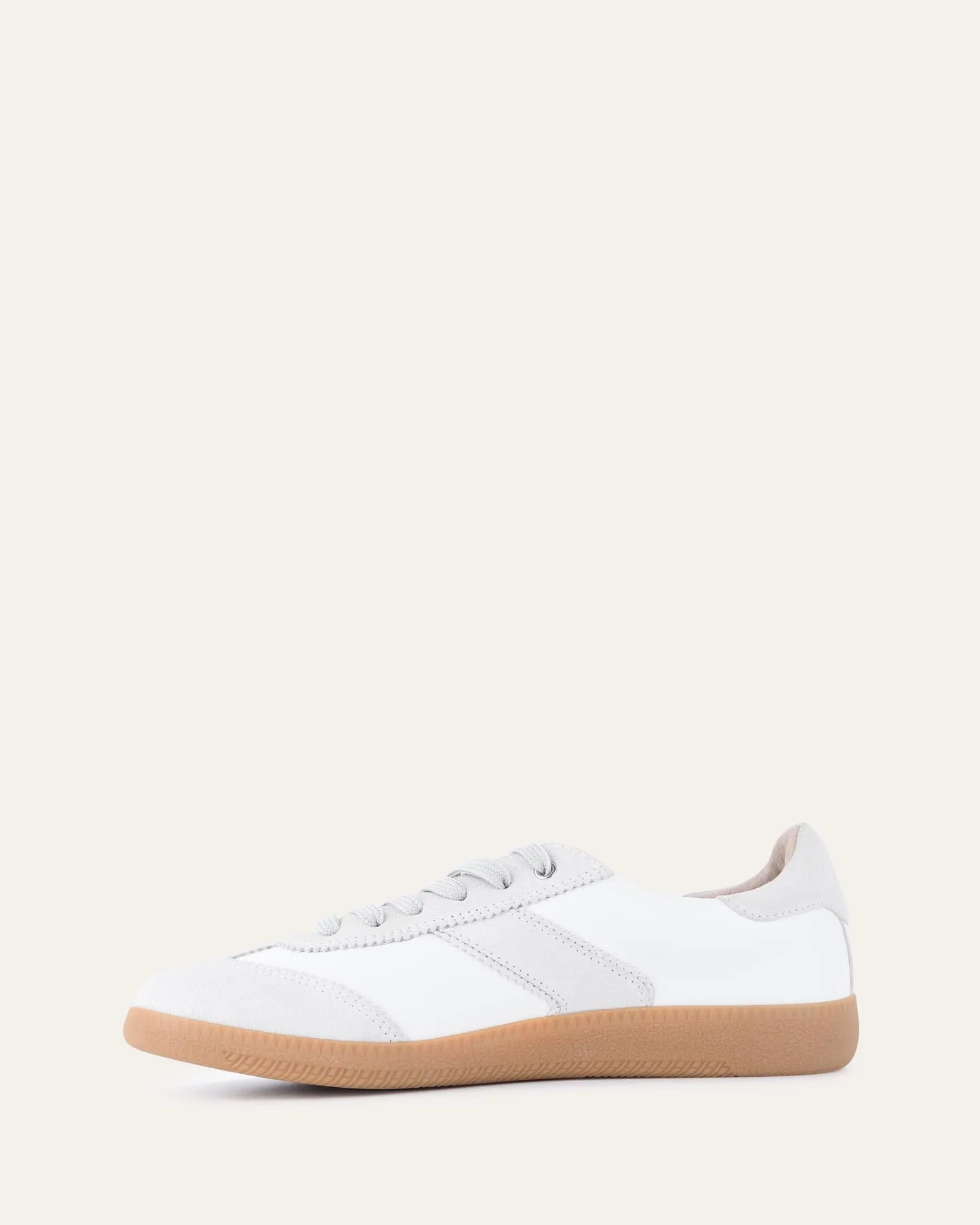 LOLA SNEAKERS WHITE GREY LEATHER Jo Mercer