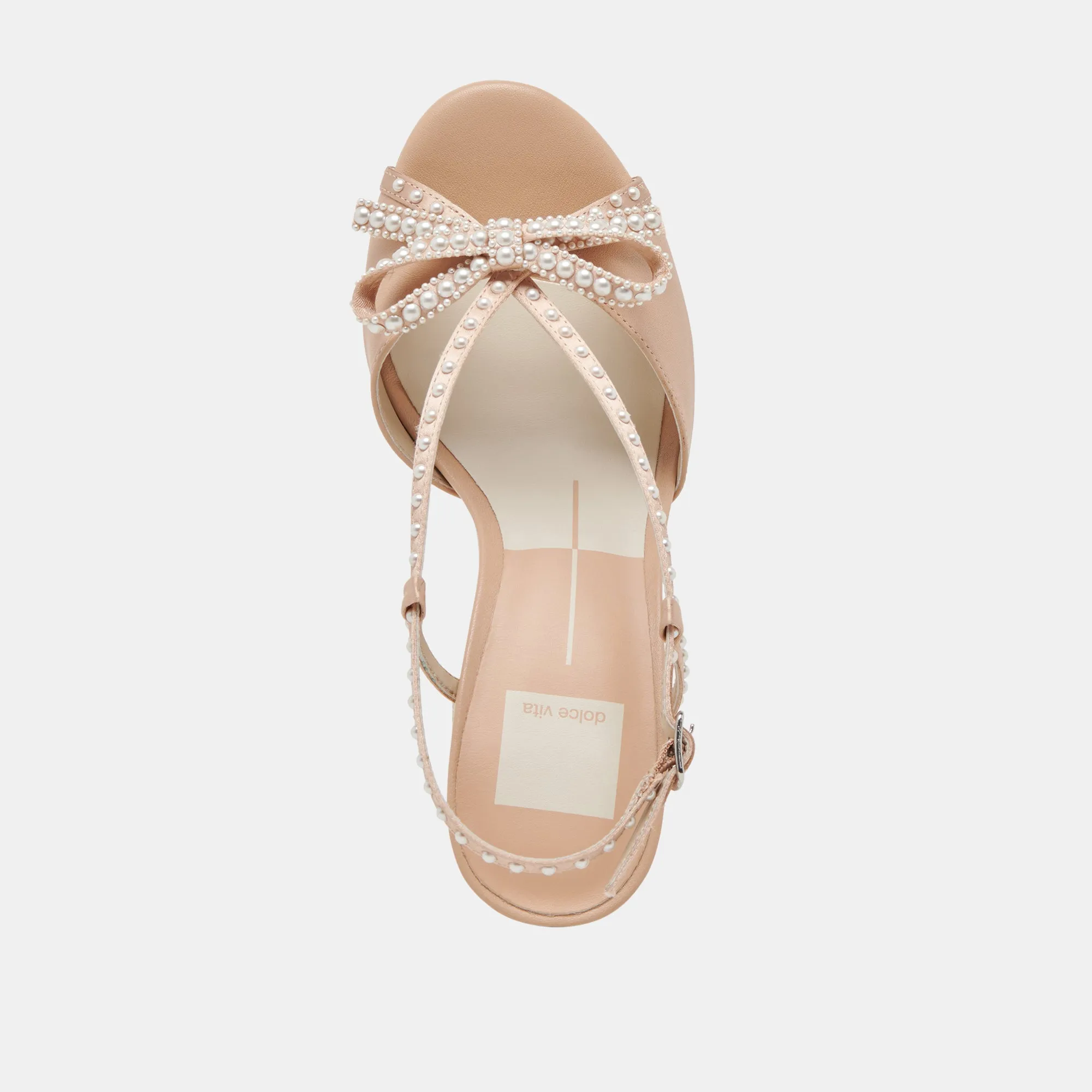 LONNY PEARL HEELS BLUSH SATIN Dolce Vita
