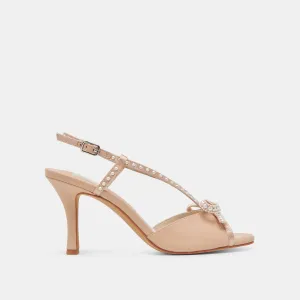 LONNY PEARL HEELS BLUSH SATIN Dolce Vita