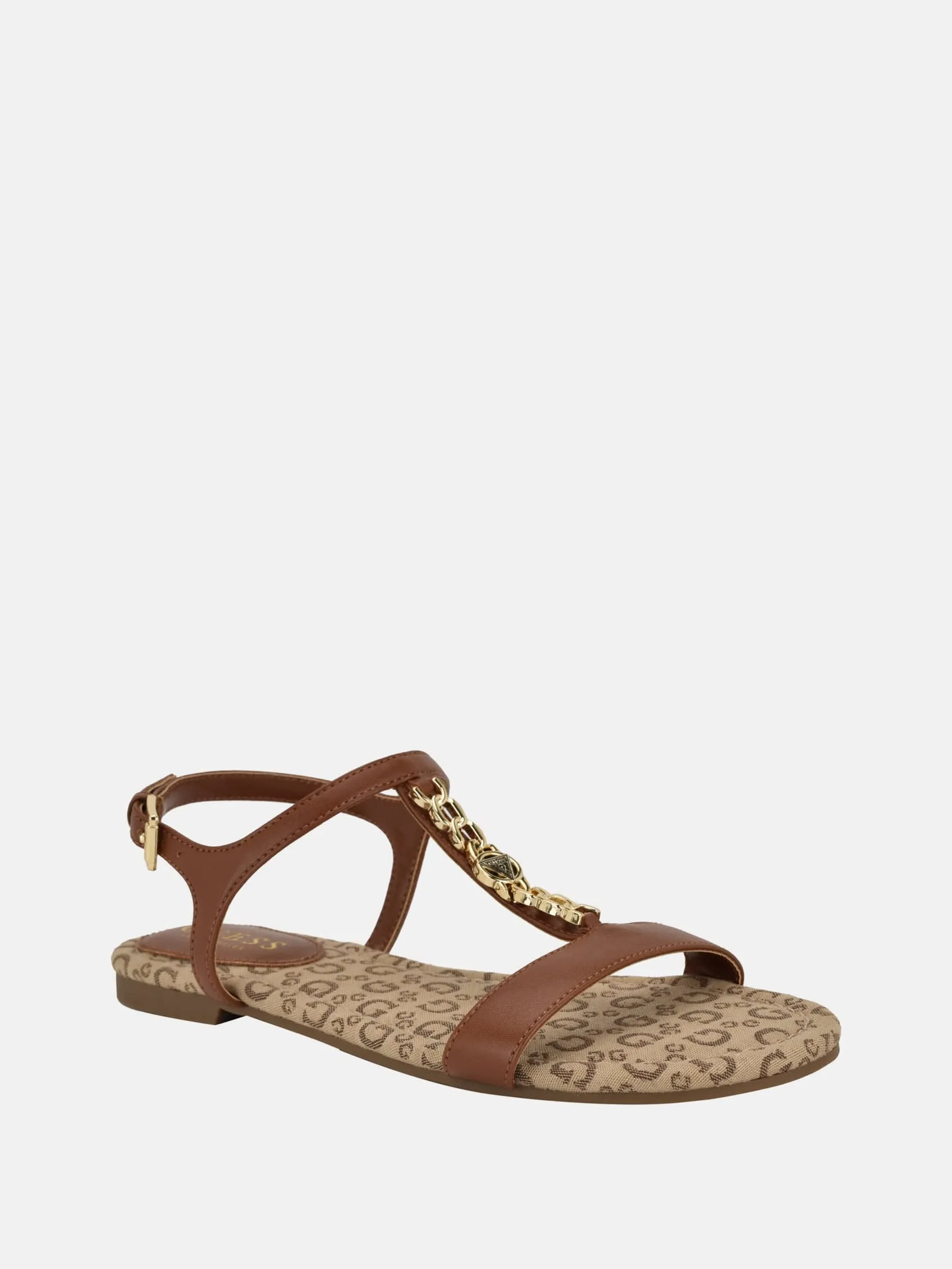 Lookon Logo Chain Strap Sandals