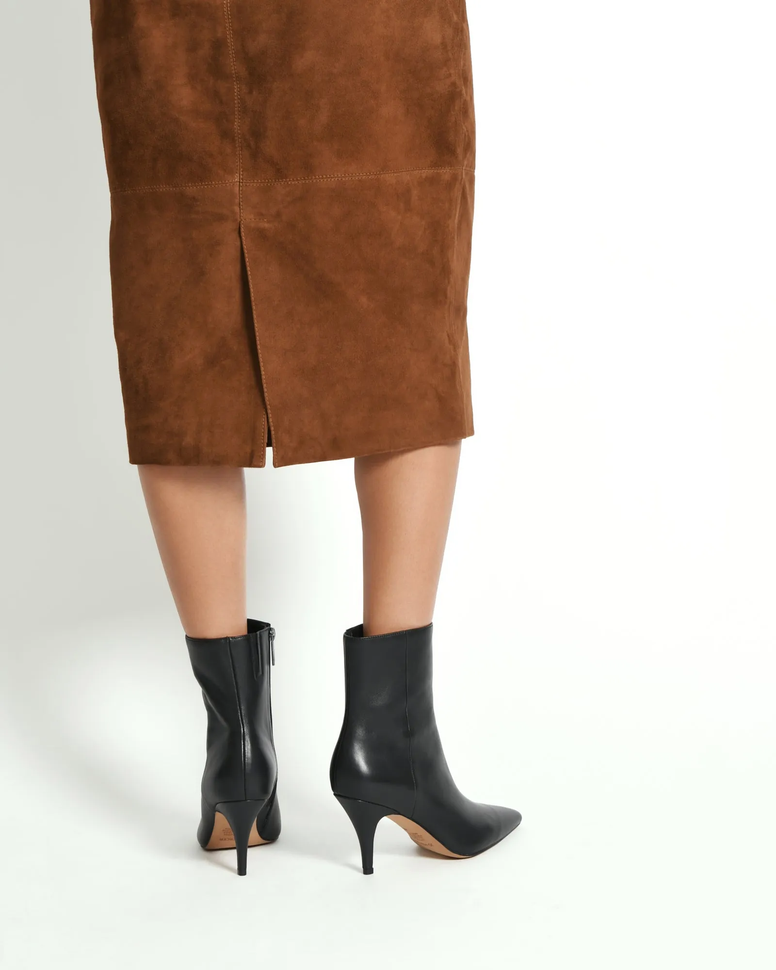 LOTTIE HIGH ANKLE BOOTS BLACK LEATHER Jo Mercer