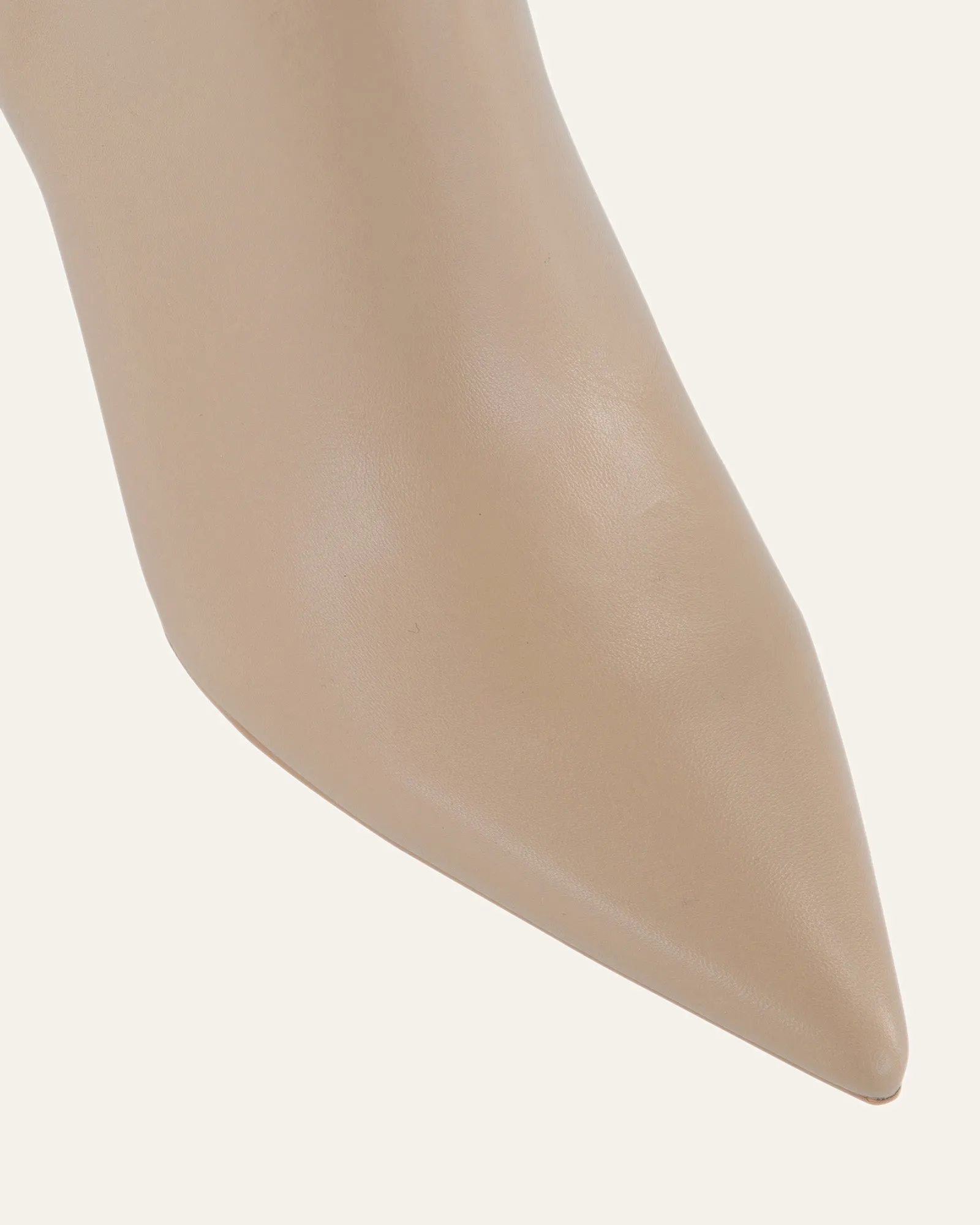 LOTTIE HIGH ANKLE BOOTS TAUPE LEATHER Jo Mercer