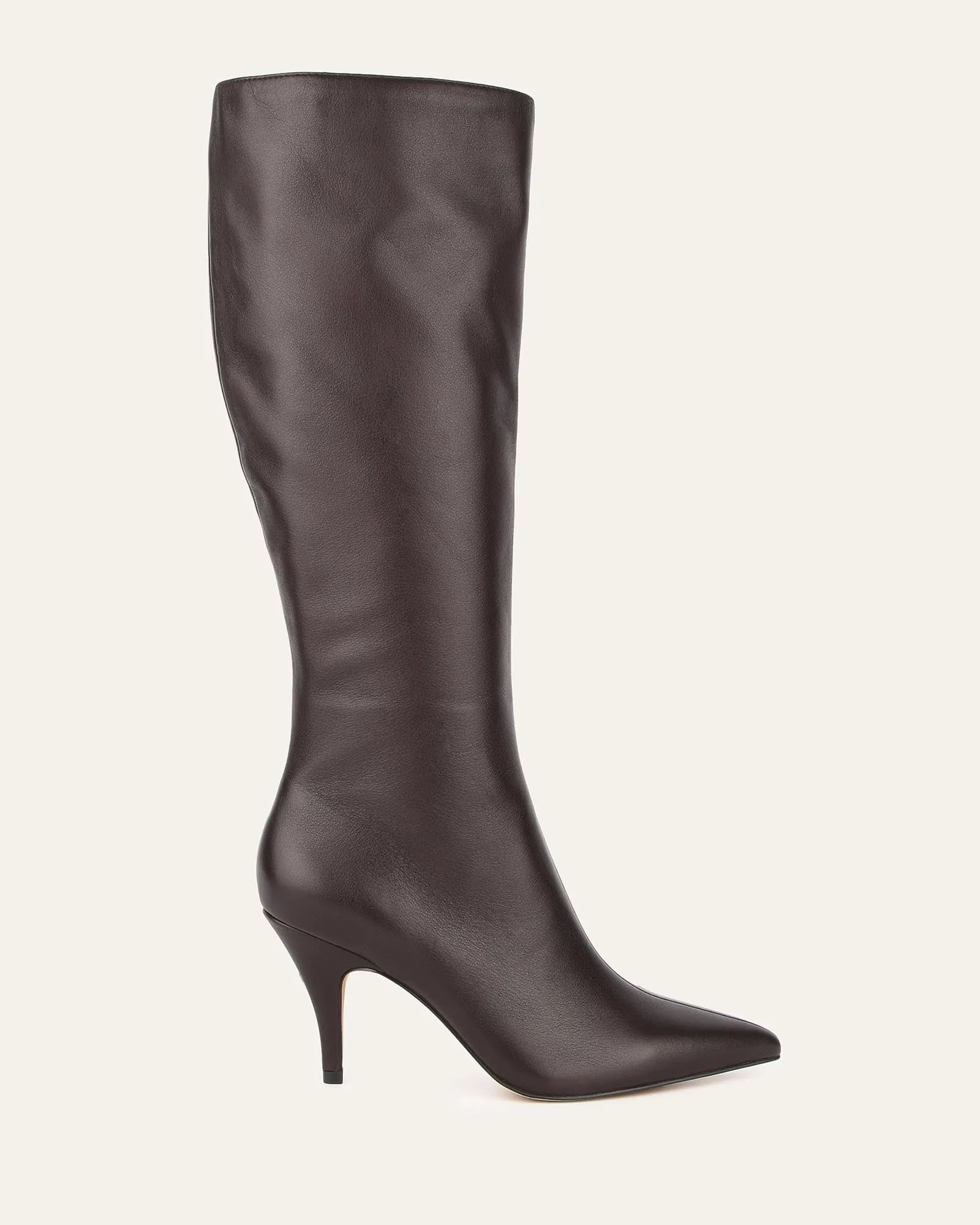 LOTUS KNEE BOOTS BITTER CHOC LEATHER Jo Mercer