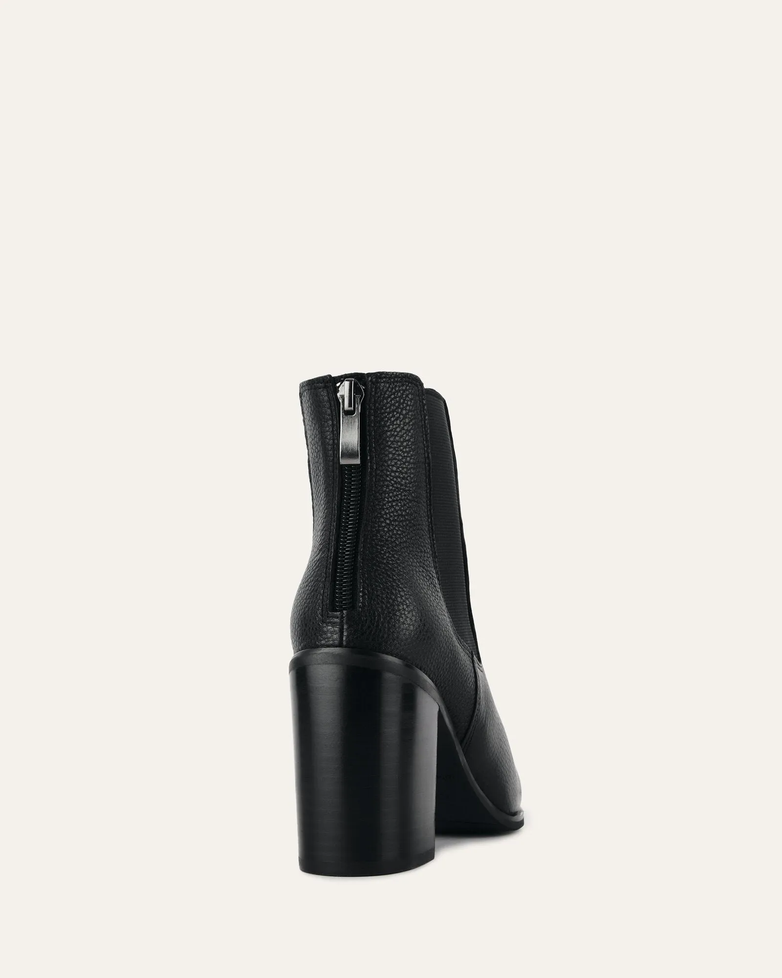 LOVER HIGH ANKLE BOOTS BLACK LEATHER Jo Mercer