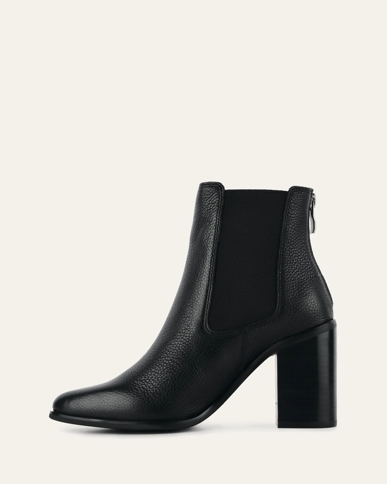 LOVER HIGH ANKLE BOOTS BLACK LEATHER Jo Mercer