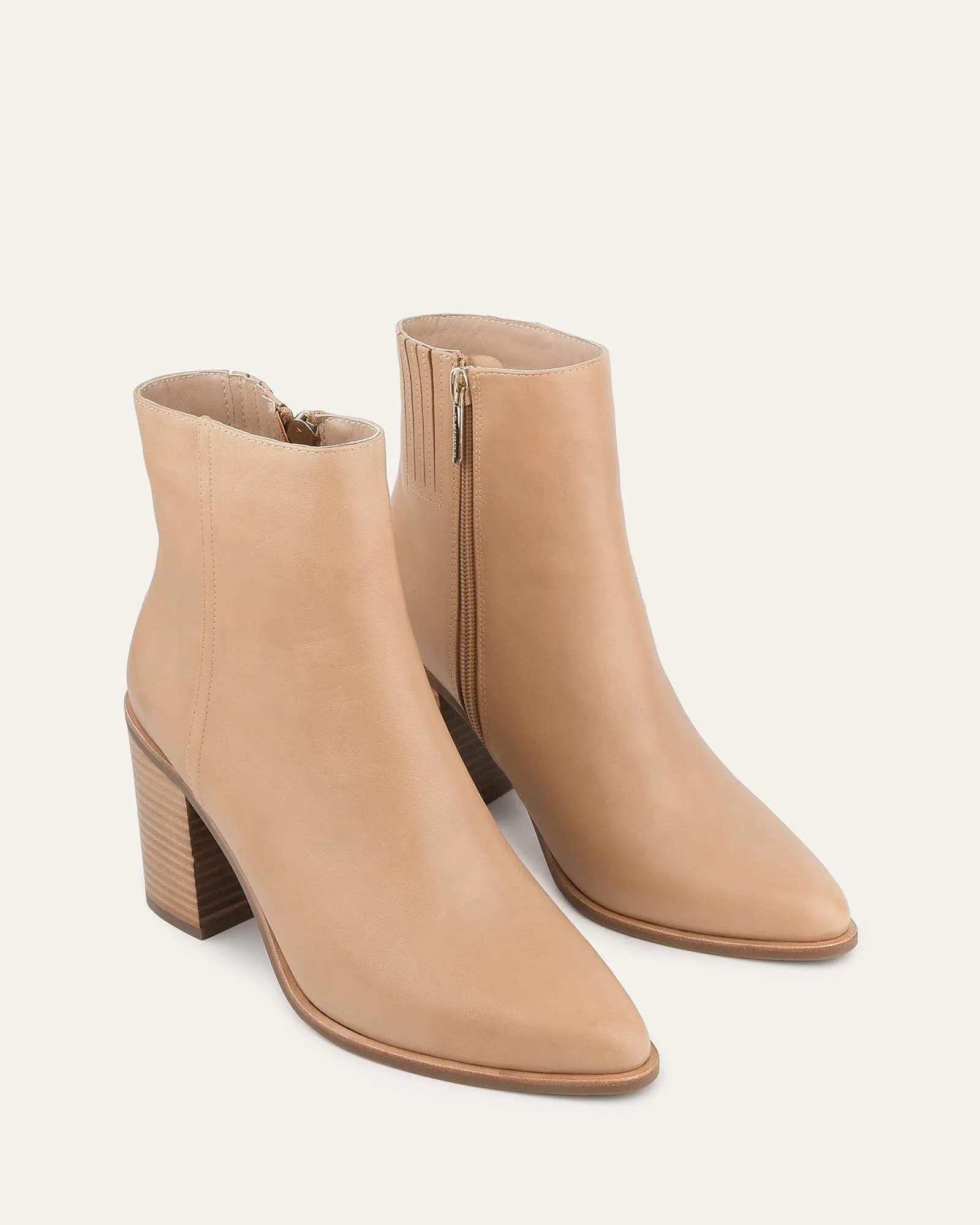 LUNA HIGH ANKLE BOOTS BUTTERSCOTCH LEATHER Jo Mercer