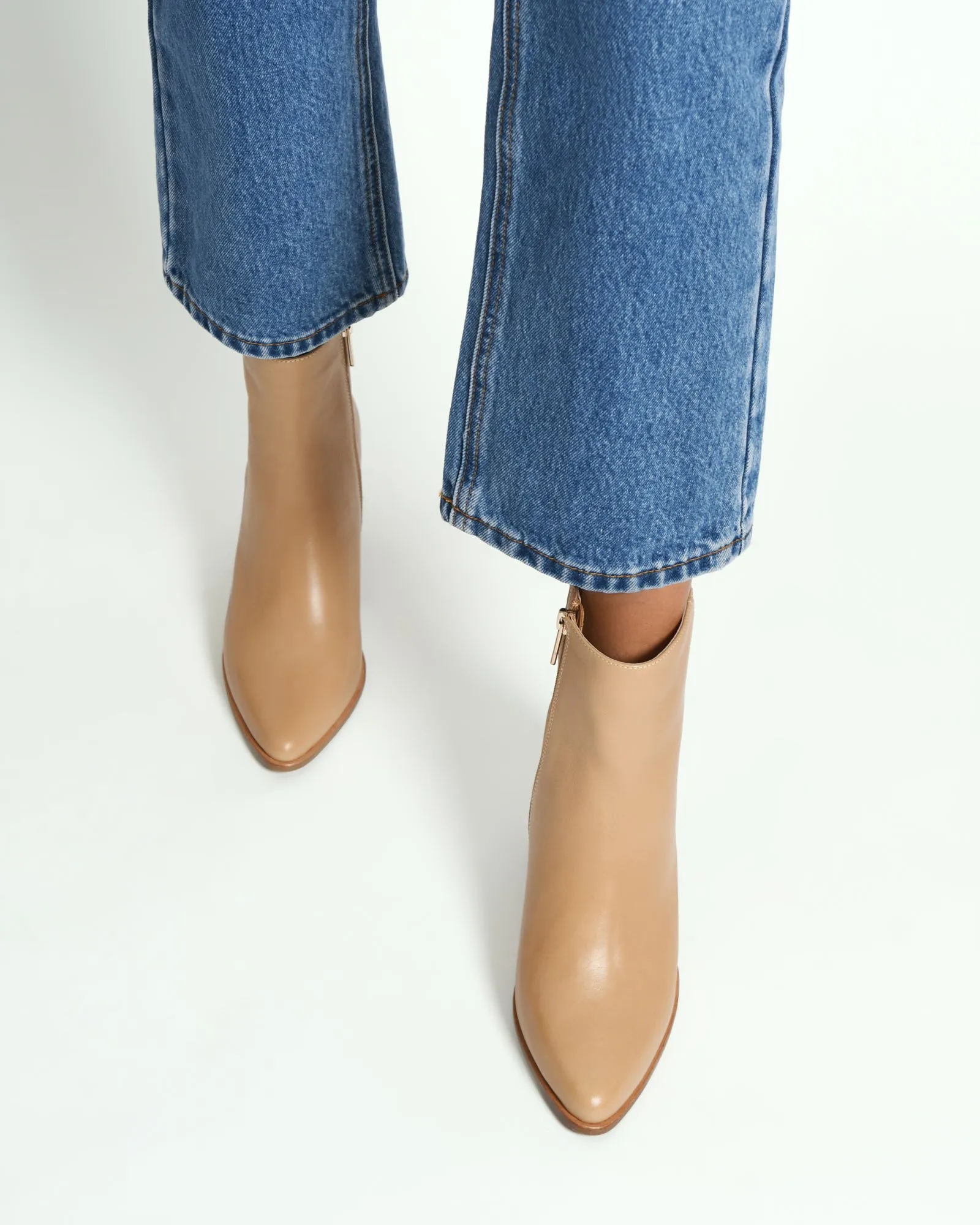 LUNA HIGH ANKLE BOOTS BUTTERSCOTCH LEATHER Jo Mercer