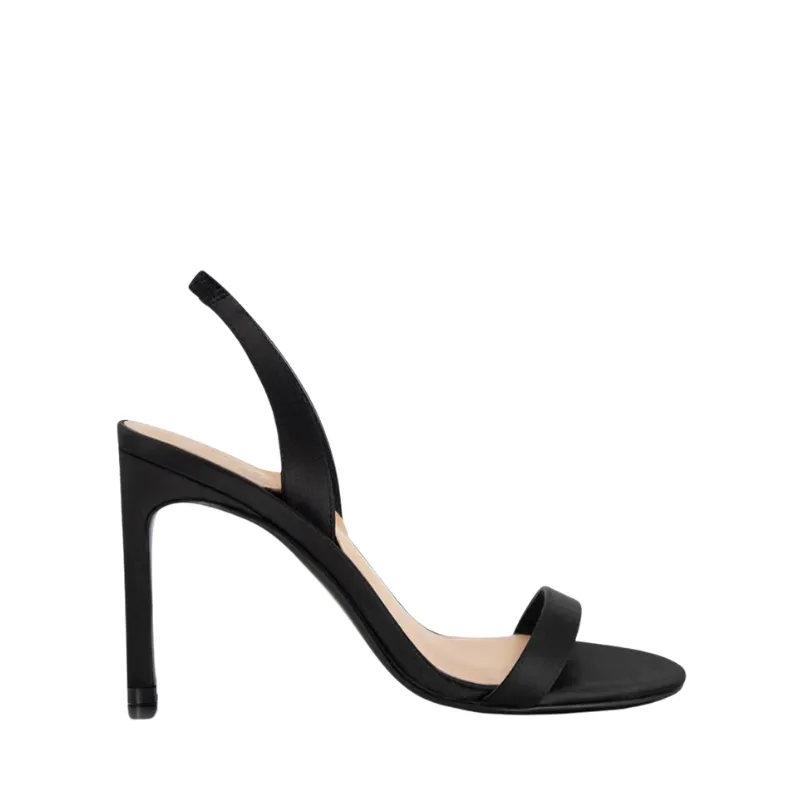 Martini Heel Black Satin SOL SANA