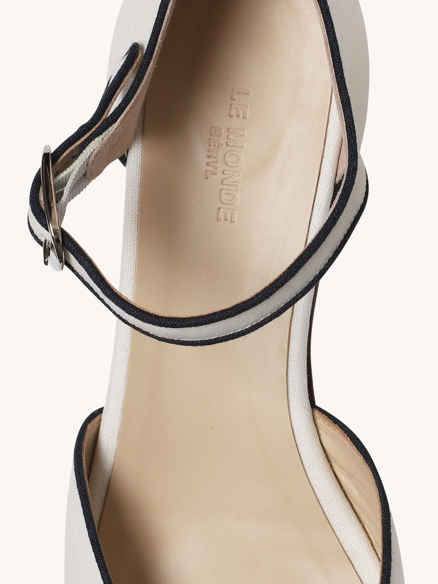 Mary Jane Linen Flat