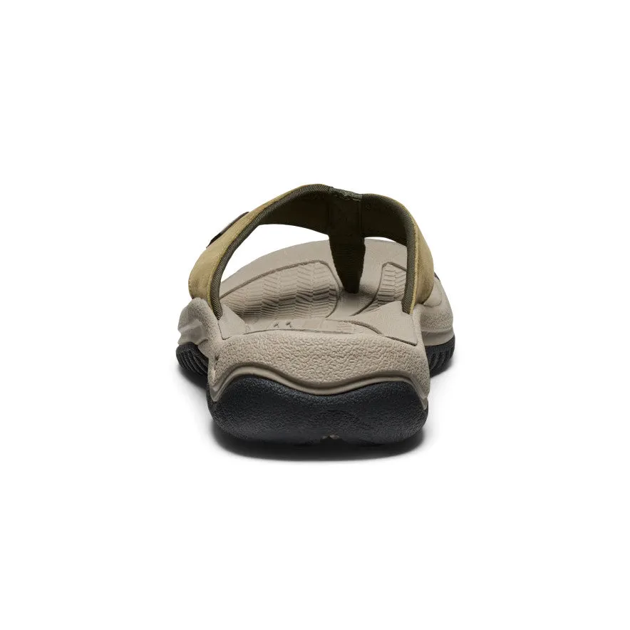 Men's Kona Leather Flip-Flop  |  Martini Olive/Forest Night KEEN