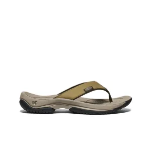 Men's Kona Leather Flip-Flop  |  Martini Olive/Forest Night KEEN
