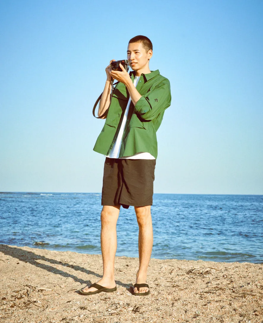 Men's Kona Leather Flip-Flop  |  Steel Grey/Black KEEN