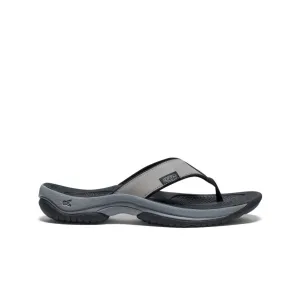 Men's Kona Leather Flip-Flop  |  Steel Grey/Black KEEN