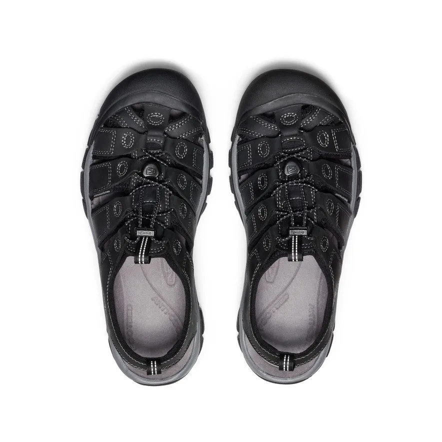 Men's Newport Leather Sandal  |  Black/Steel Grey KEEN