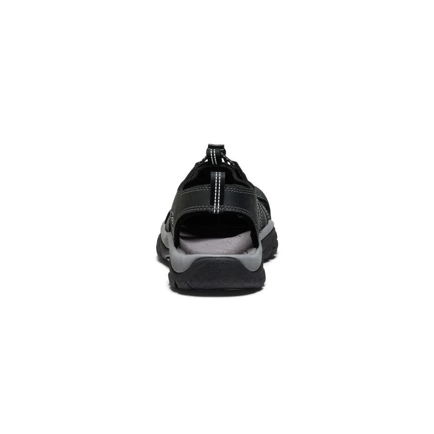 Men's Newport Leather Sandal  |  Black/Steel Grey KEEN