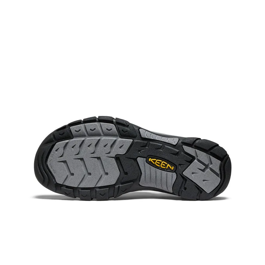 Men's Newport Leather Sandal  |  Black/Steel Grey KEEN
