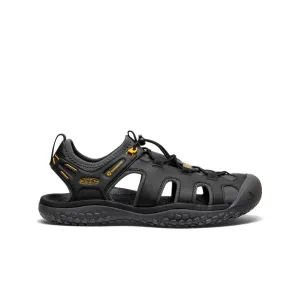 Men's SOLR Sandal  |  Black/Gold KEEN