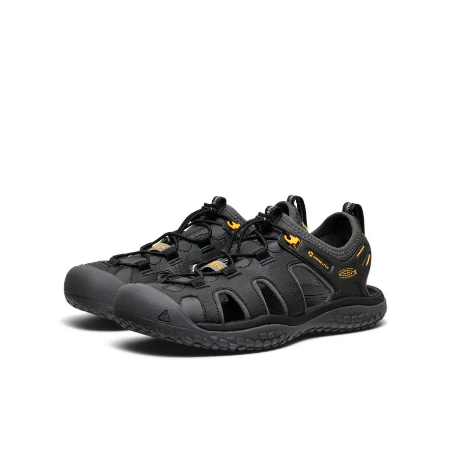 Men's SOLR Sandal  |  Black/Gold KEEN