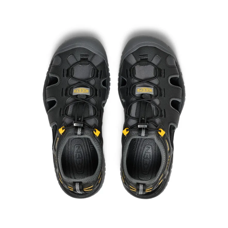 Men's SOLR Sandal  |  Black/Gold KEEN