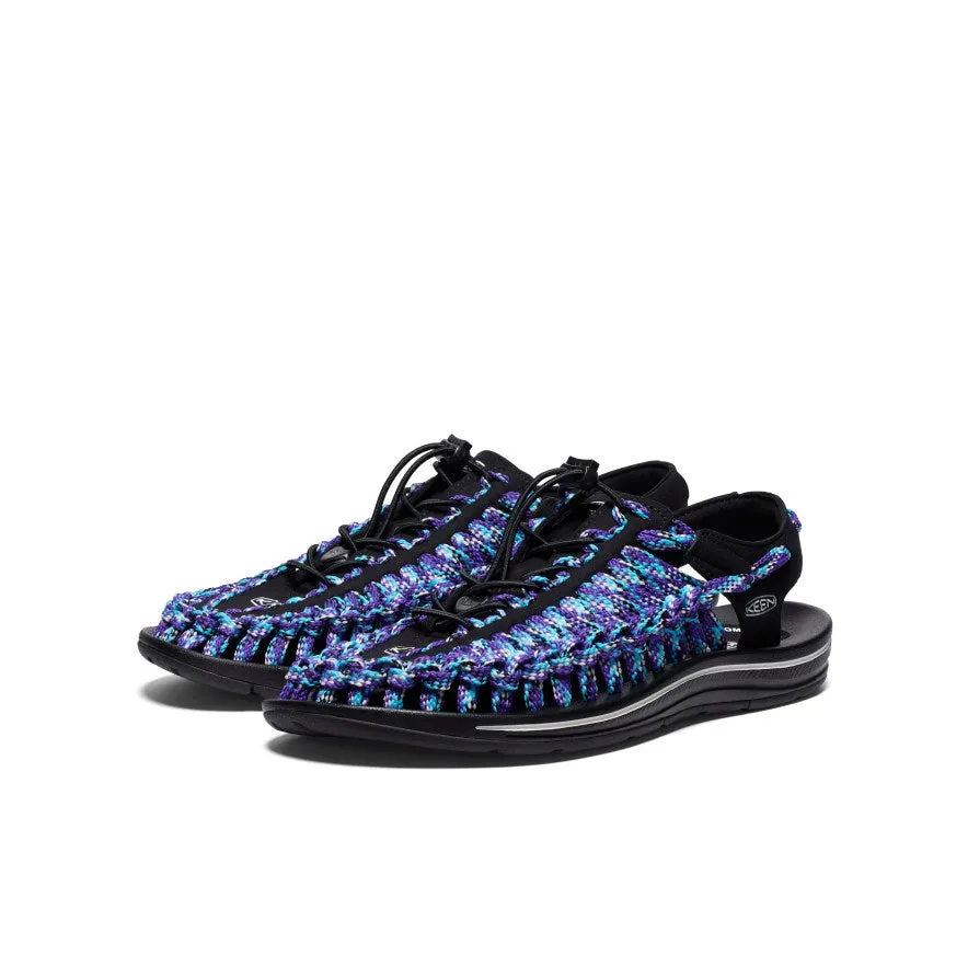 Men's UNEEK Flat Cord Sneaker x Bamboo Shoots  |  Black/Tillandsia Purple KEEN