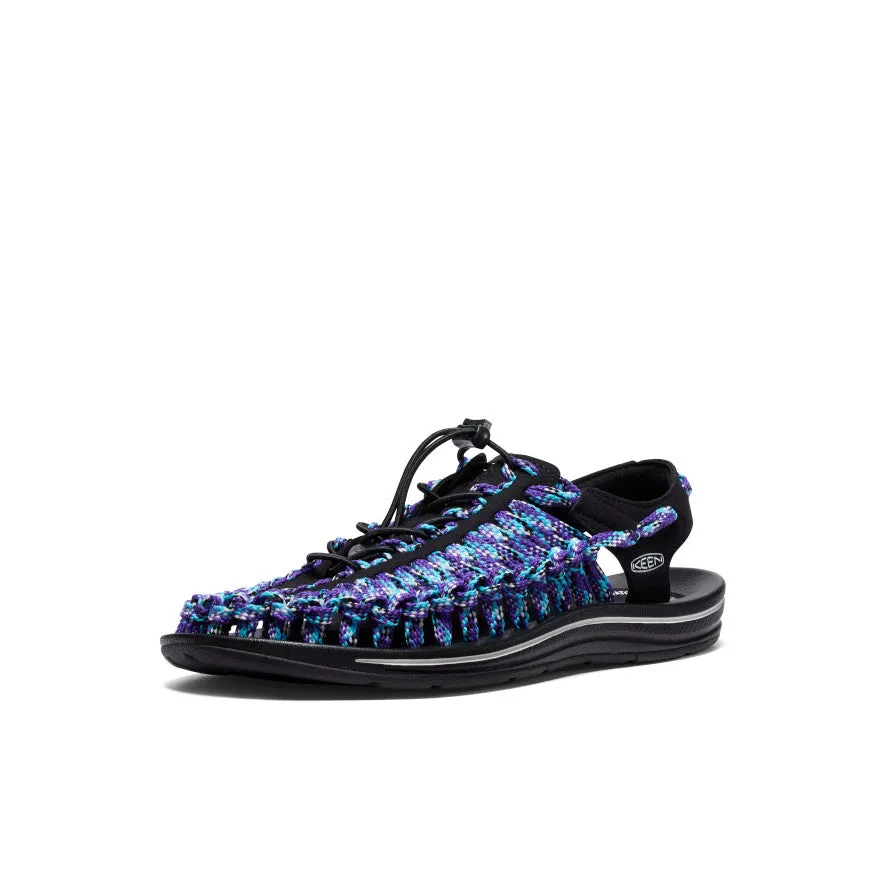 Men's UNEEK Flat Cord Sneaker x Bamboo Shoots  |  Black/Tillandsia Purple KEEN