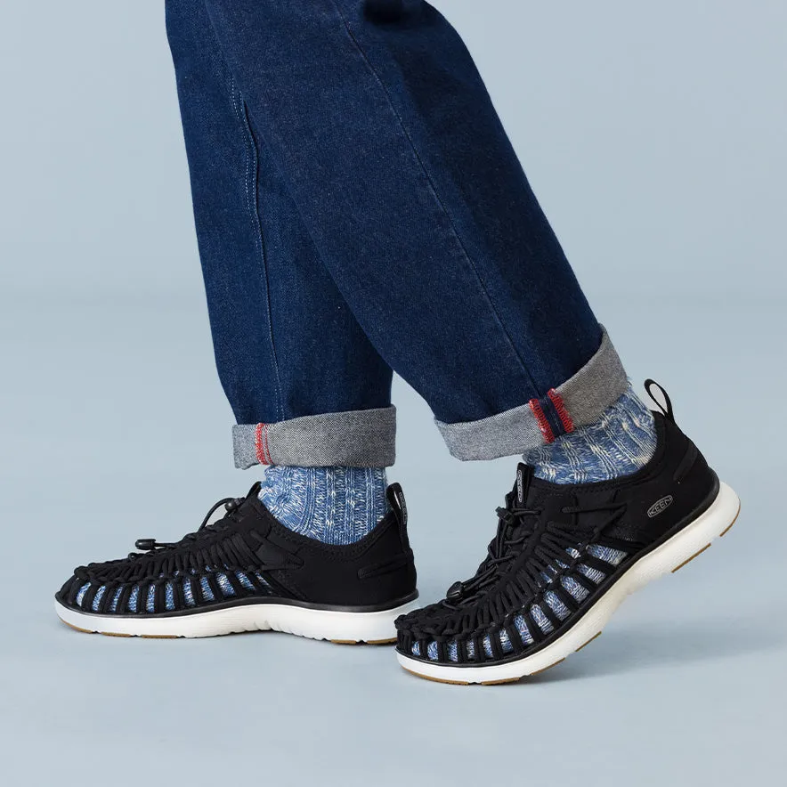 Men's UNEEK O3 Sneaker Sandal  |  Black/Star White KEEN