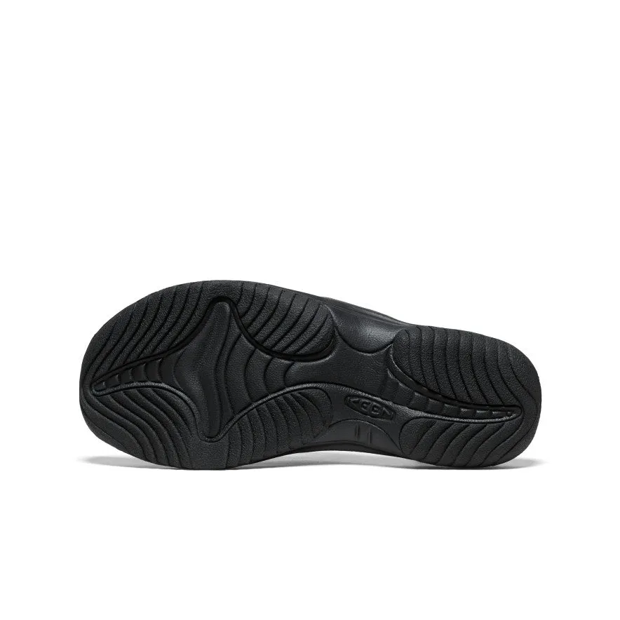 Men's Waimea Leather Flip-Flop  |  Black/Black KEEN