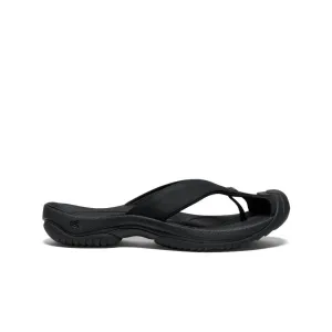 Men's Waimea Leather Flip-Flop  |  Black/Black KEEN