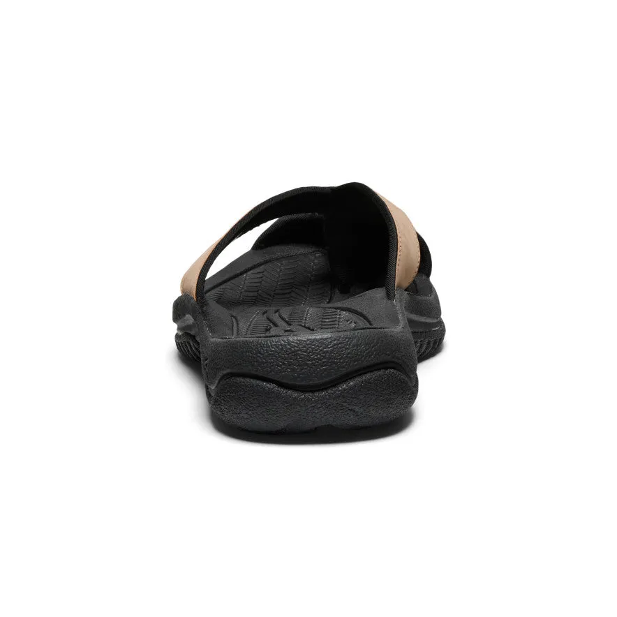Men's Waimea Leather Flip-Flop  |  Cornstalk/Black KEEN