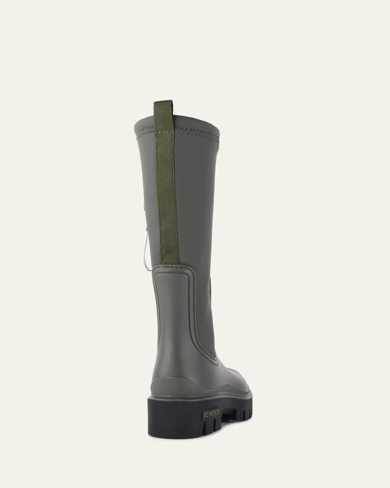 MINK CALF BOOTS KHAKI RUBBER Jo Mercer