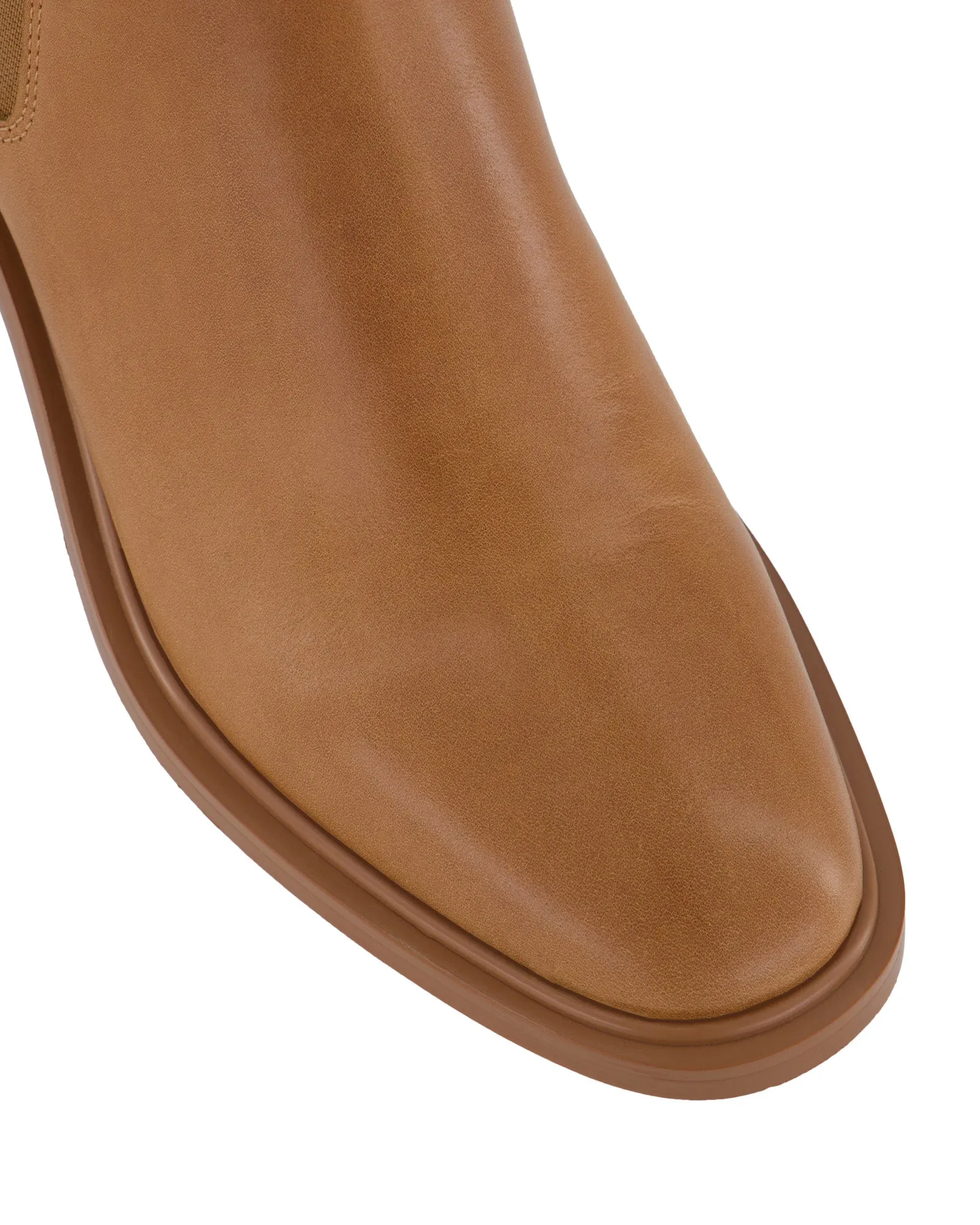 MONA FLAT ANKLE BOOTS TRUE TAN LEATHER Jo Mercer