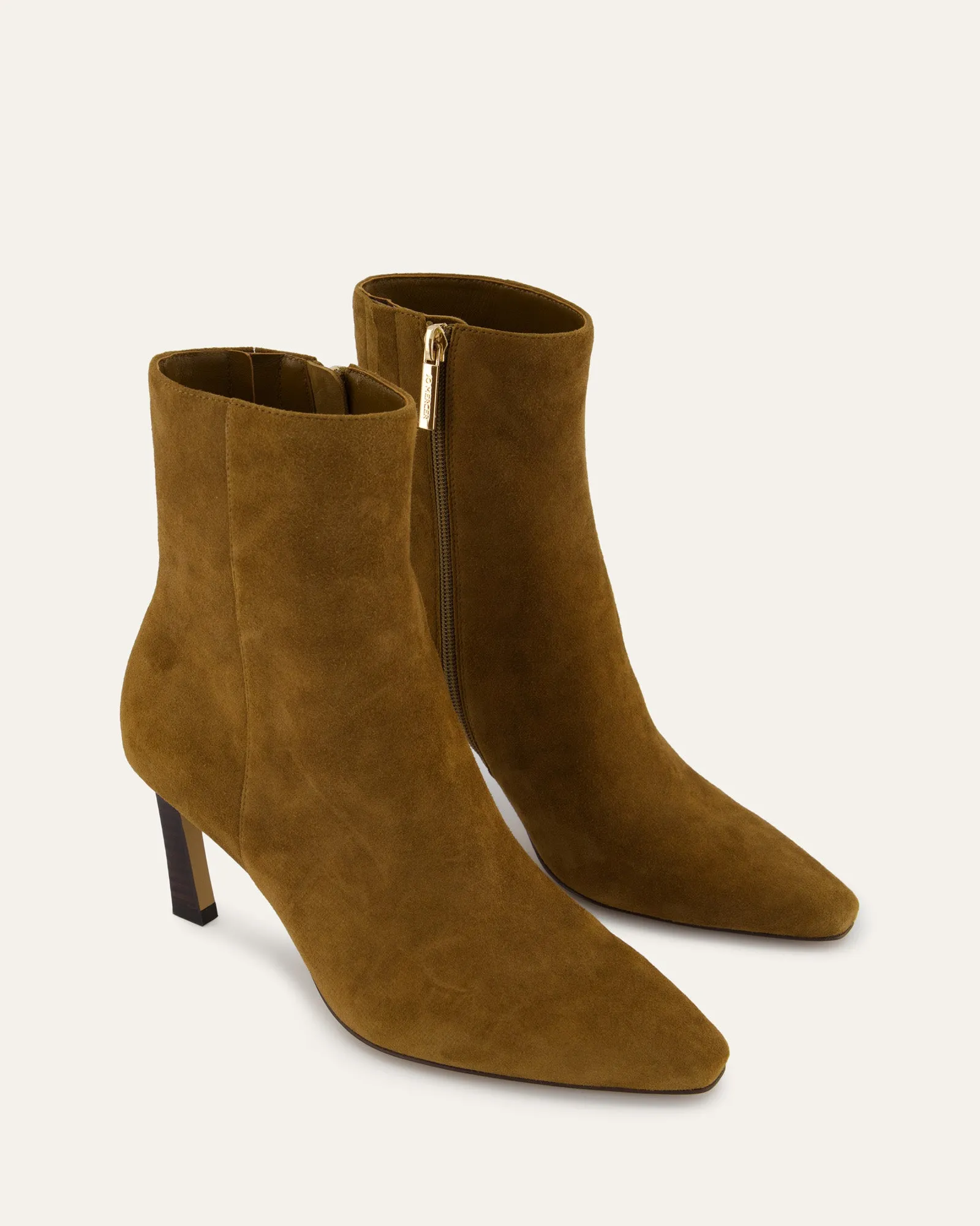 NESSIE MID ANKLE BOOTS BISCUIT SUEDE Jo Mercer