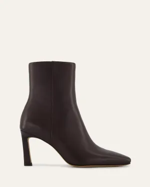 NESSIE MID ANKLE BOOTS BITTER CHOC LEATHER Jo Mercer