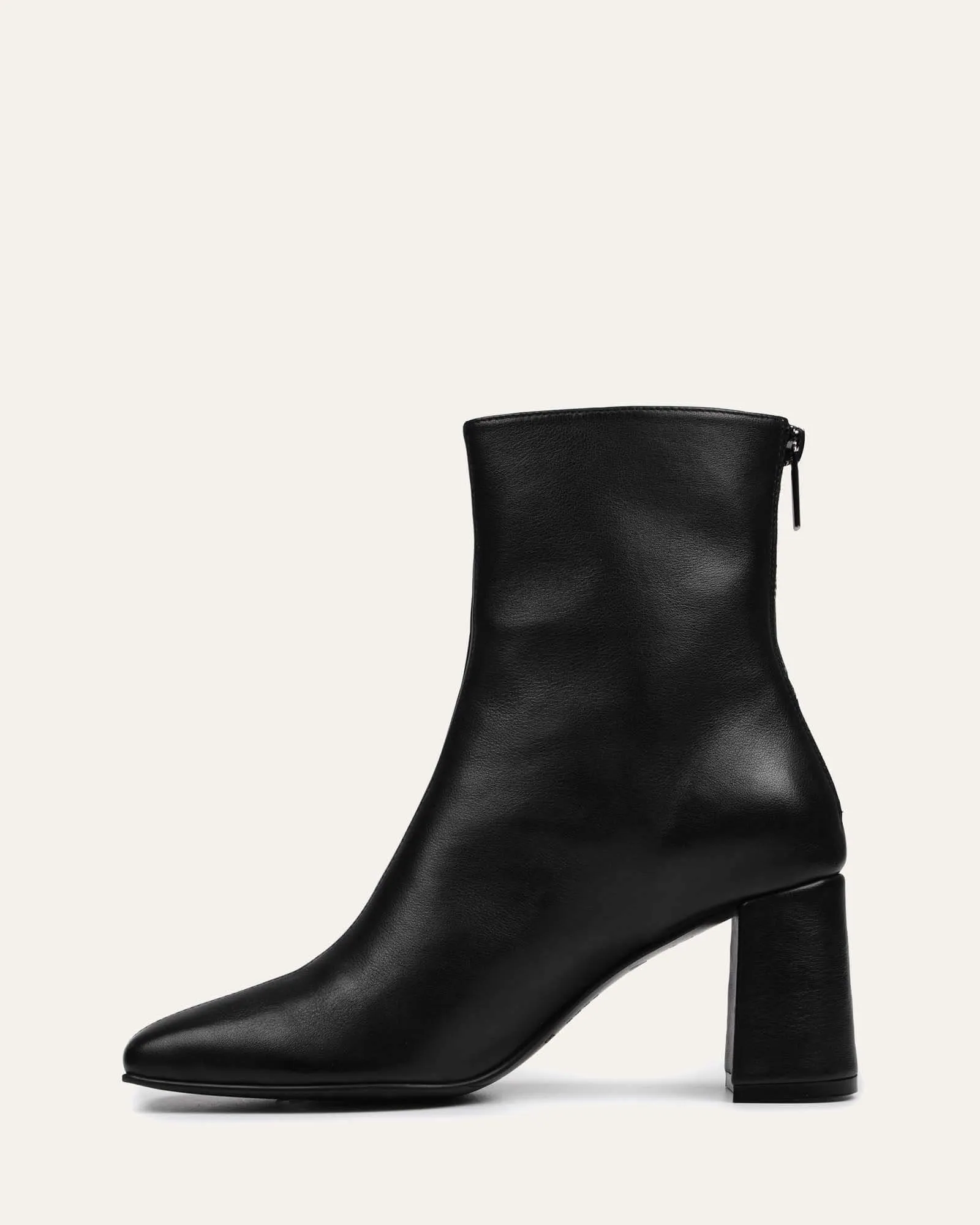 NEVADA MID ANKLE BOOTS BLACK LEATHER Jo Mercer
