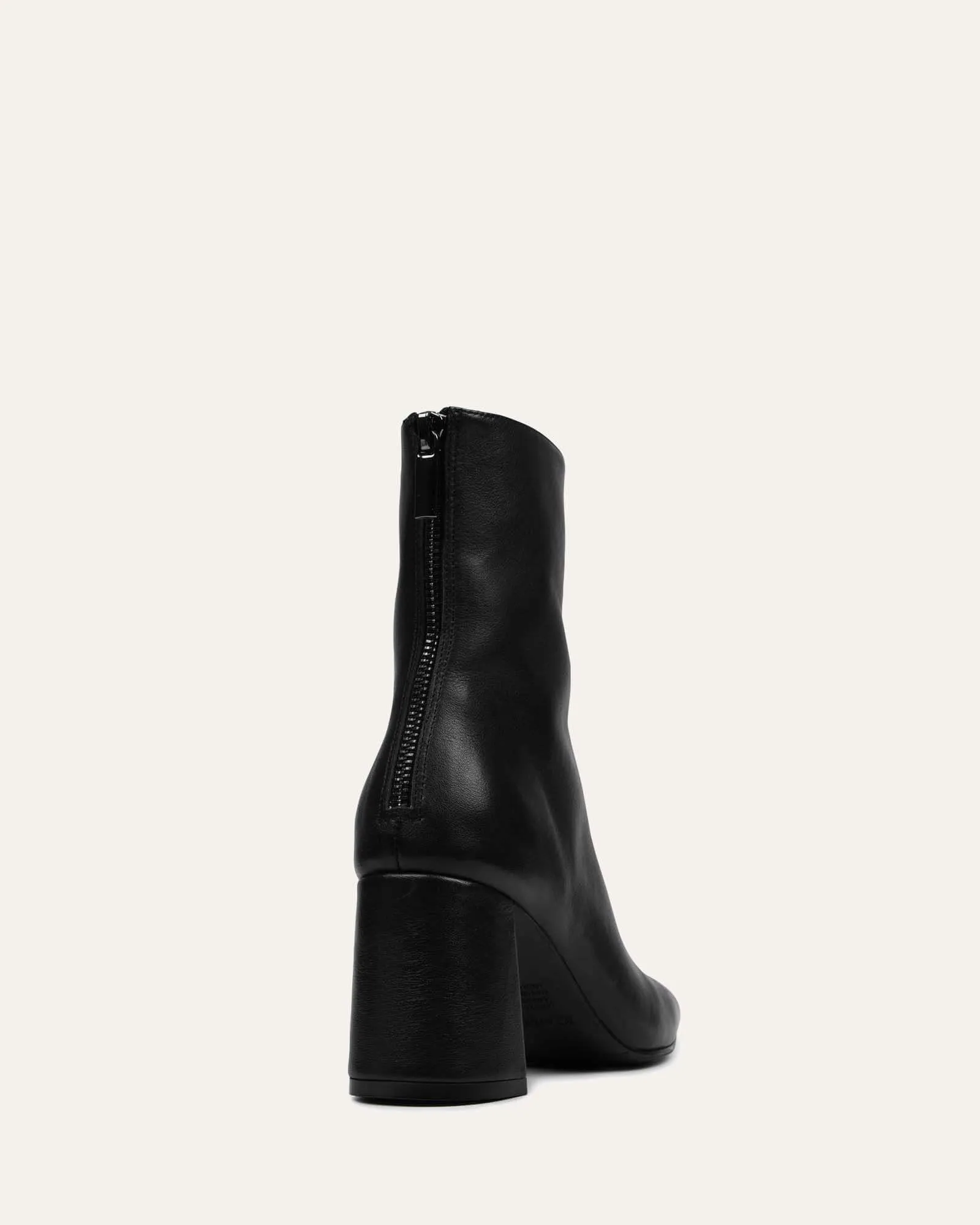 NEVADA MID ANKLE BOOTS BLACK LEATHER Jo Mercer
