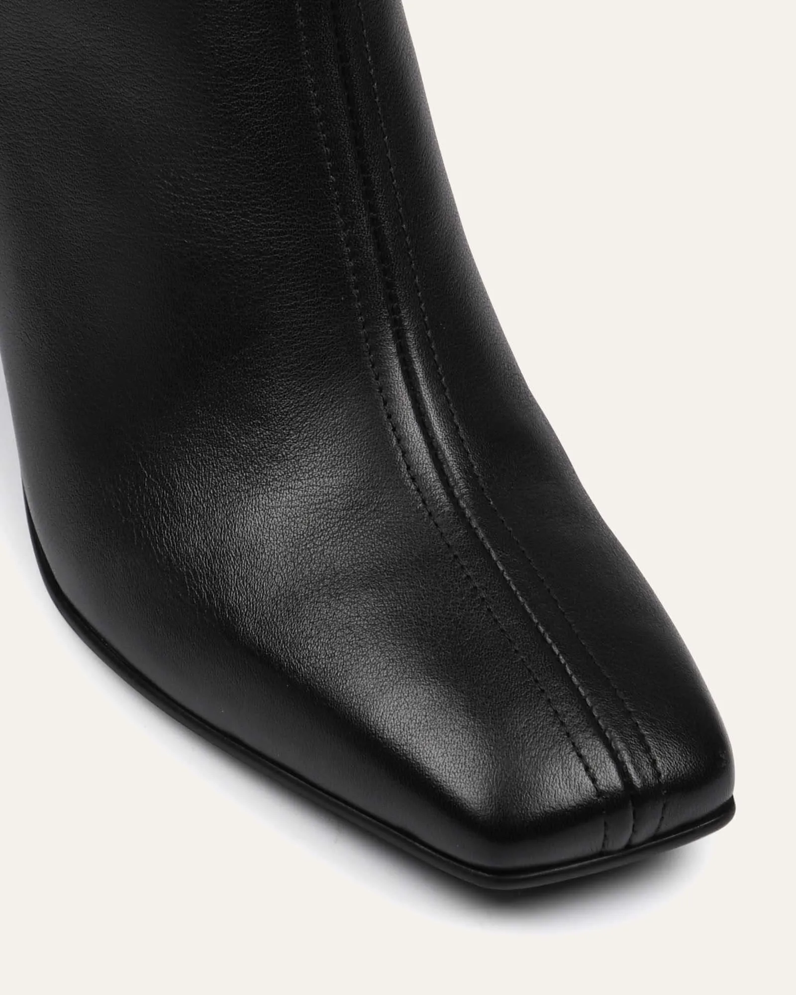 NEVADA MID ANKLE BOOTS BLACK LEATHER Jo Mercer
