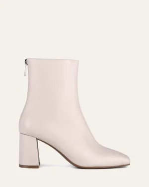 NEVADA MID ANKLE BOOTS BONE LEATHER Jo Mercer