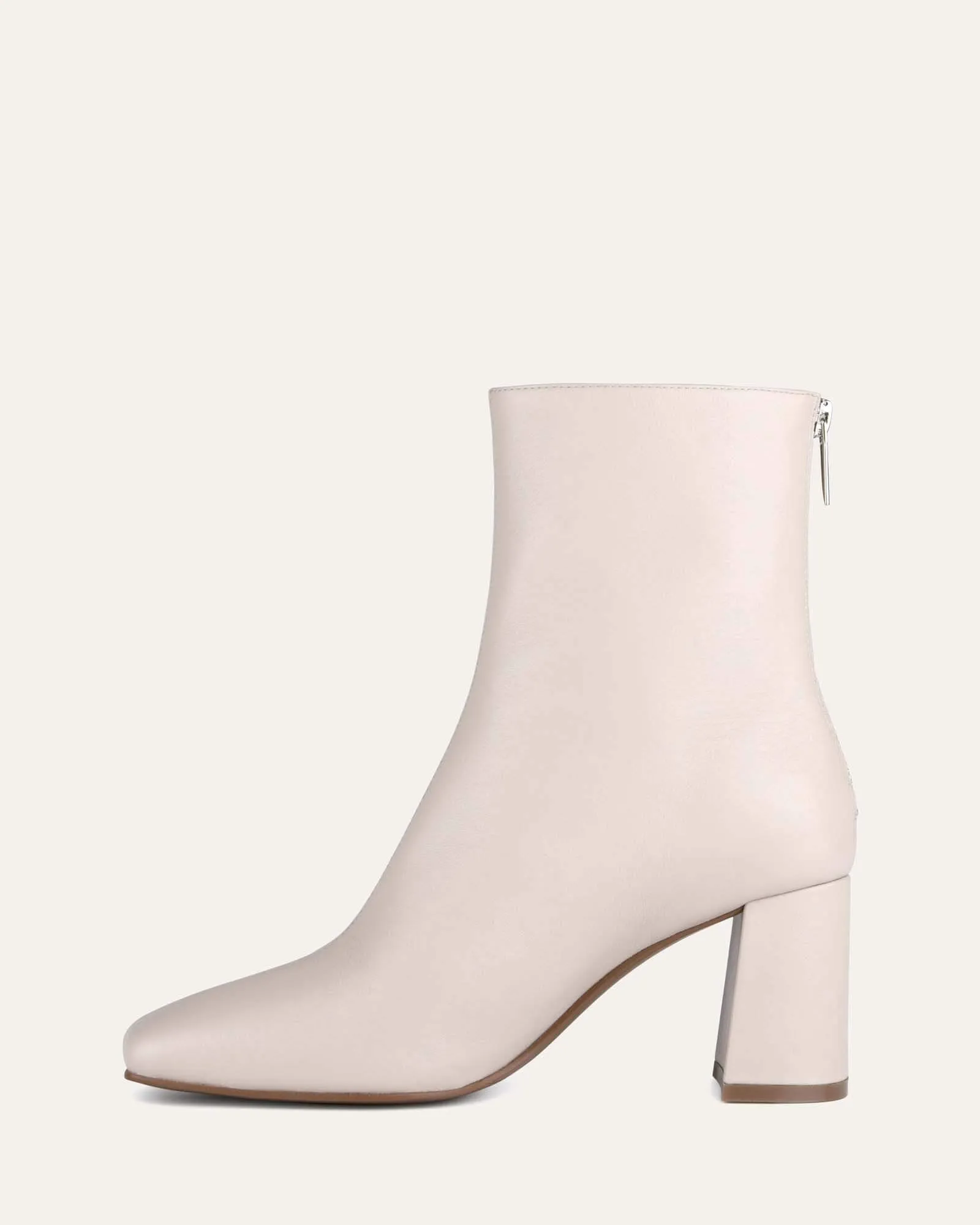 NEVADA MID ANKLE BOOTS BONE LEATHER Jo Mercer