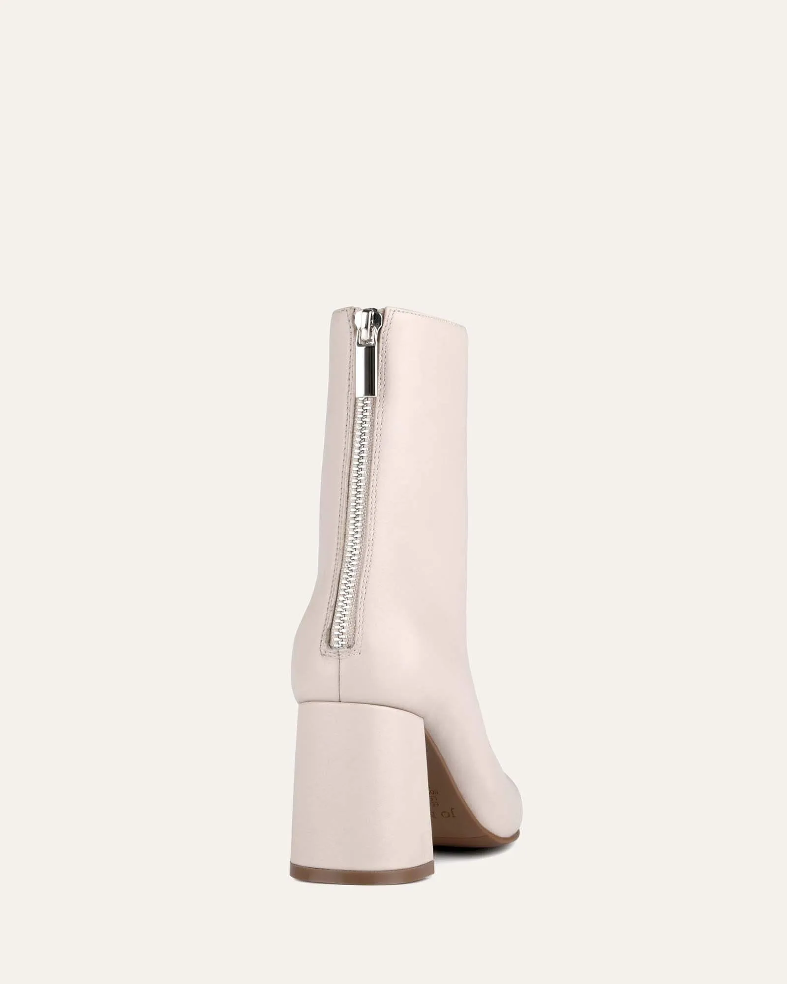 NEVADA MID ANKLE BOOTS BONE LEATHER Jo Mercer