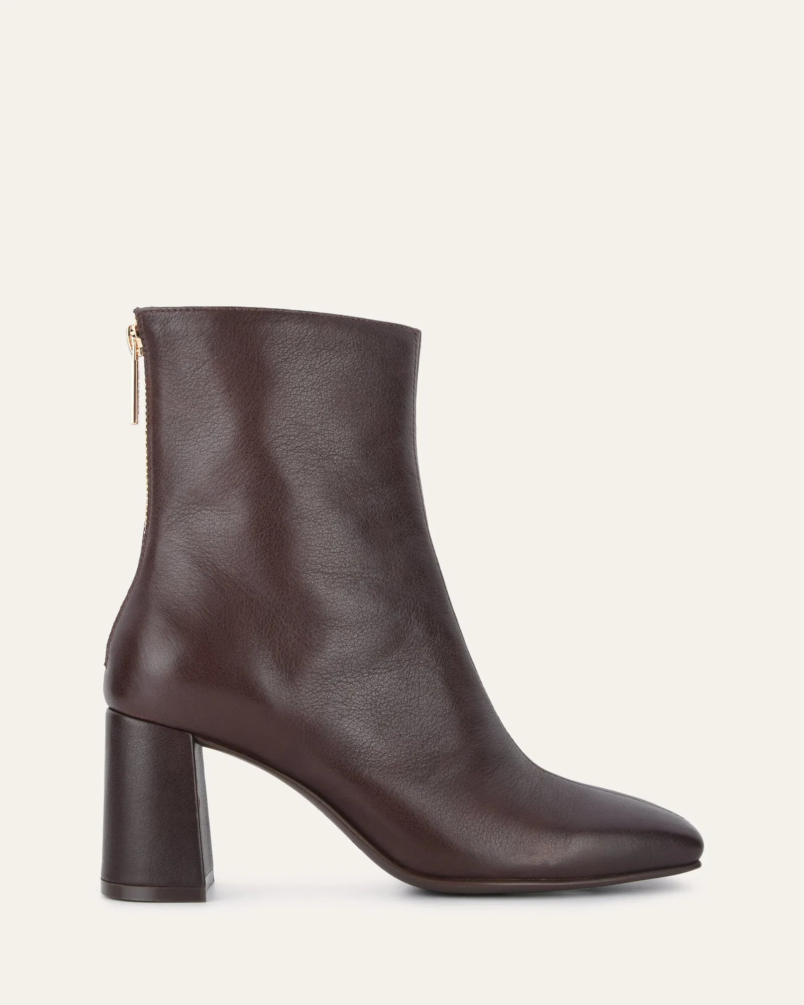 NEVADA MID ANKLE BOOTS CHOCOLATE LEATHER Jo Mercer