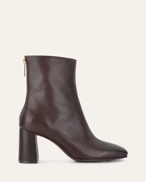 NEVADA MID ANKLE BOOTS CHOCOLATE LEATHER Jo Mercer