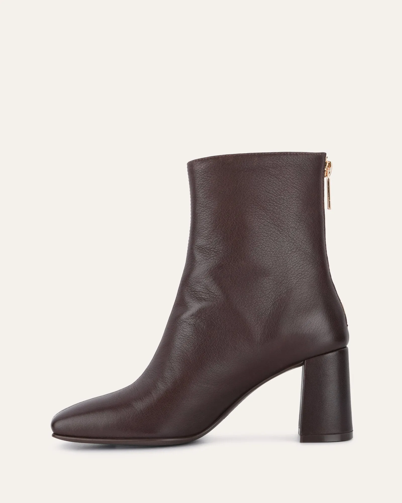 NEVADA MID ANKLE BOOTS CHOCOLATE LEATHER Jo Mercer
