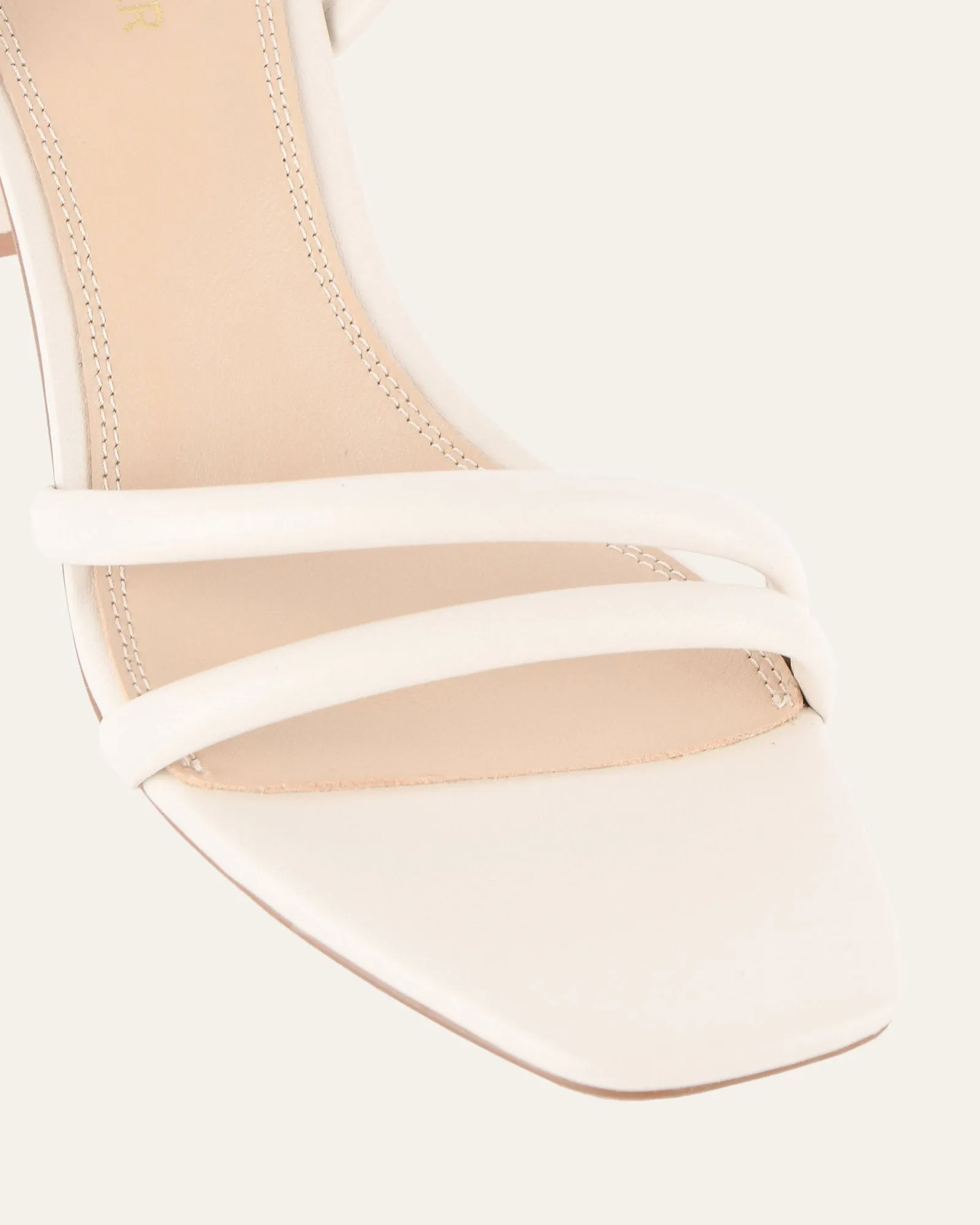 NINO HIGH HEEL SANDALS OFF WHITE LEATHER Jo Mercer