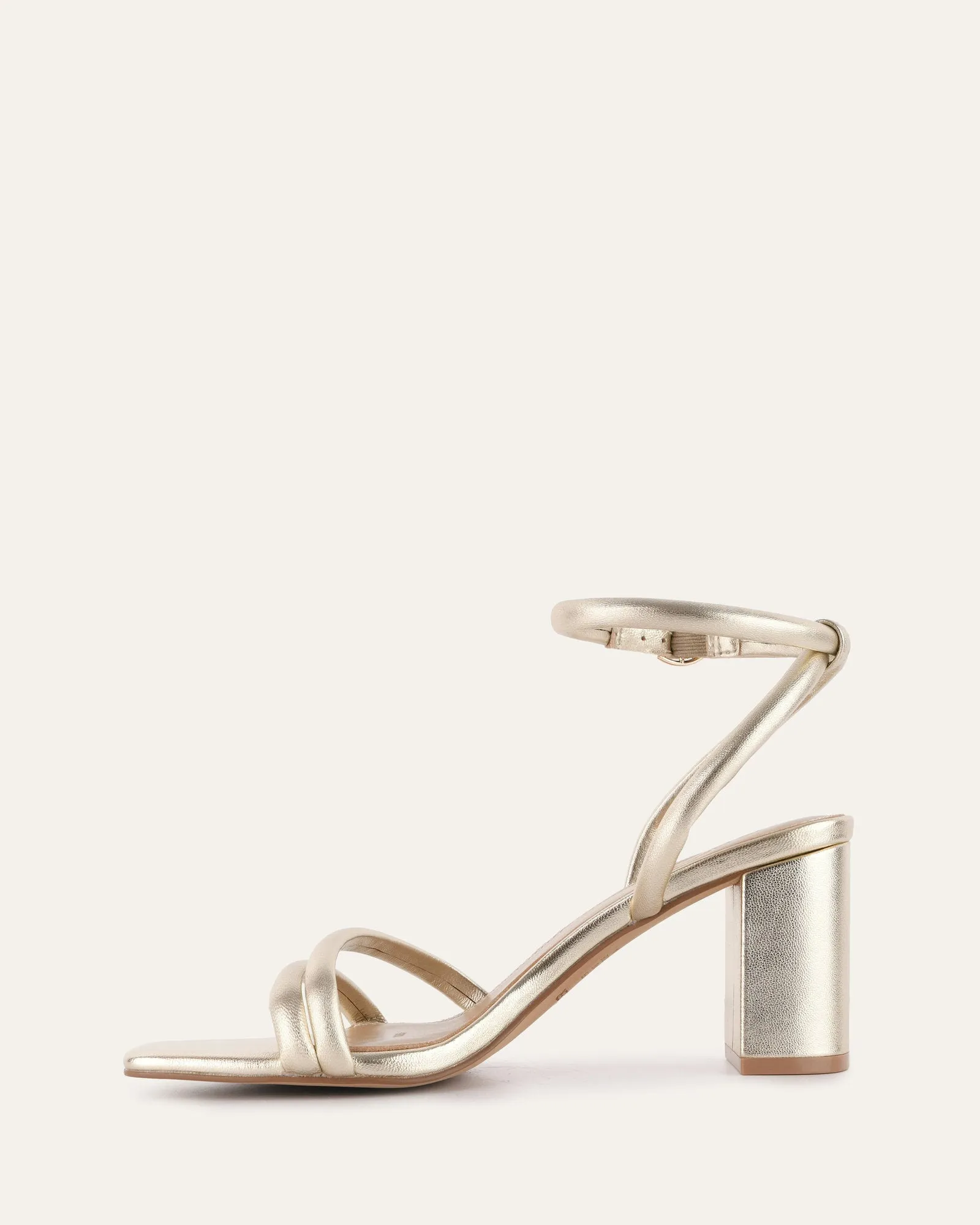 NINO HIGH HEEL SANDALS SOFT GOLD LEATHER Jo Mercer