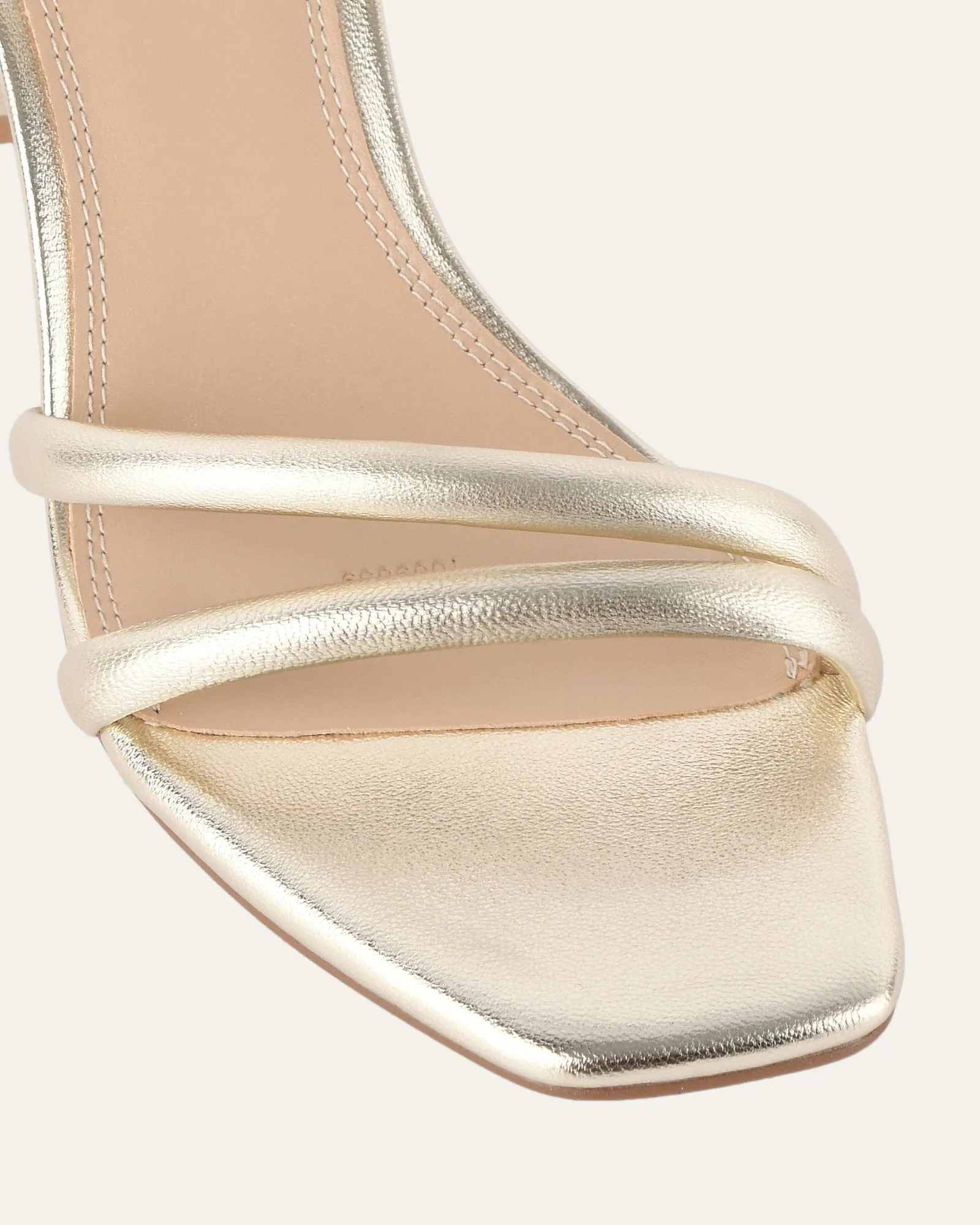 NINO HIGH HEEL SANDALS SOFT GOLD LEATHER Jo Mercer