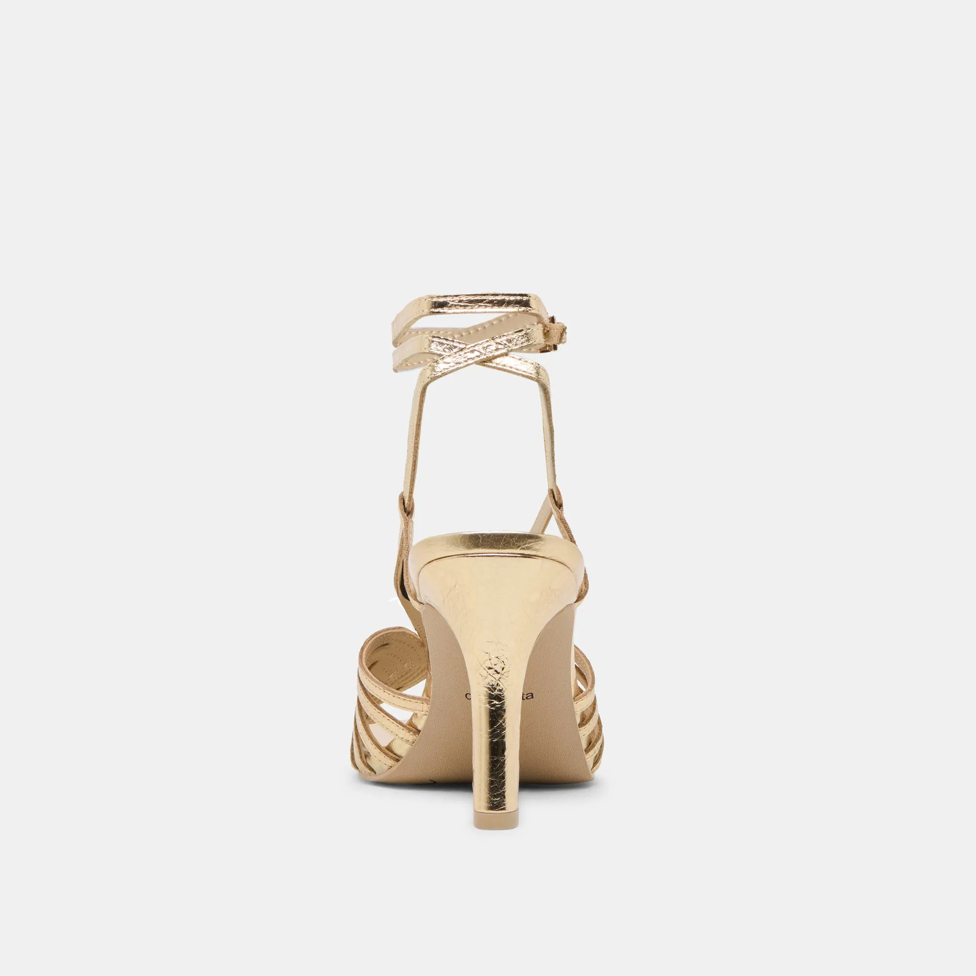 NIVANA HEELS GOLD DISTRESSED LEATHER Dolce Vita