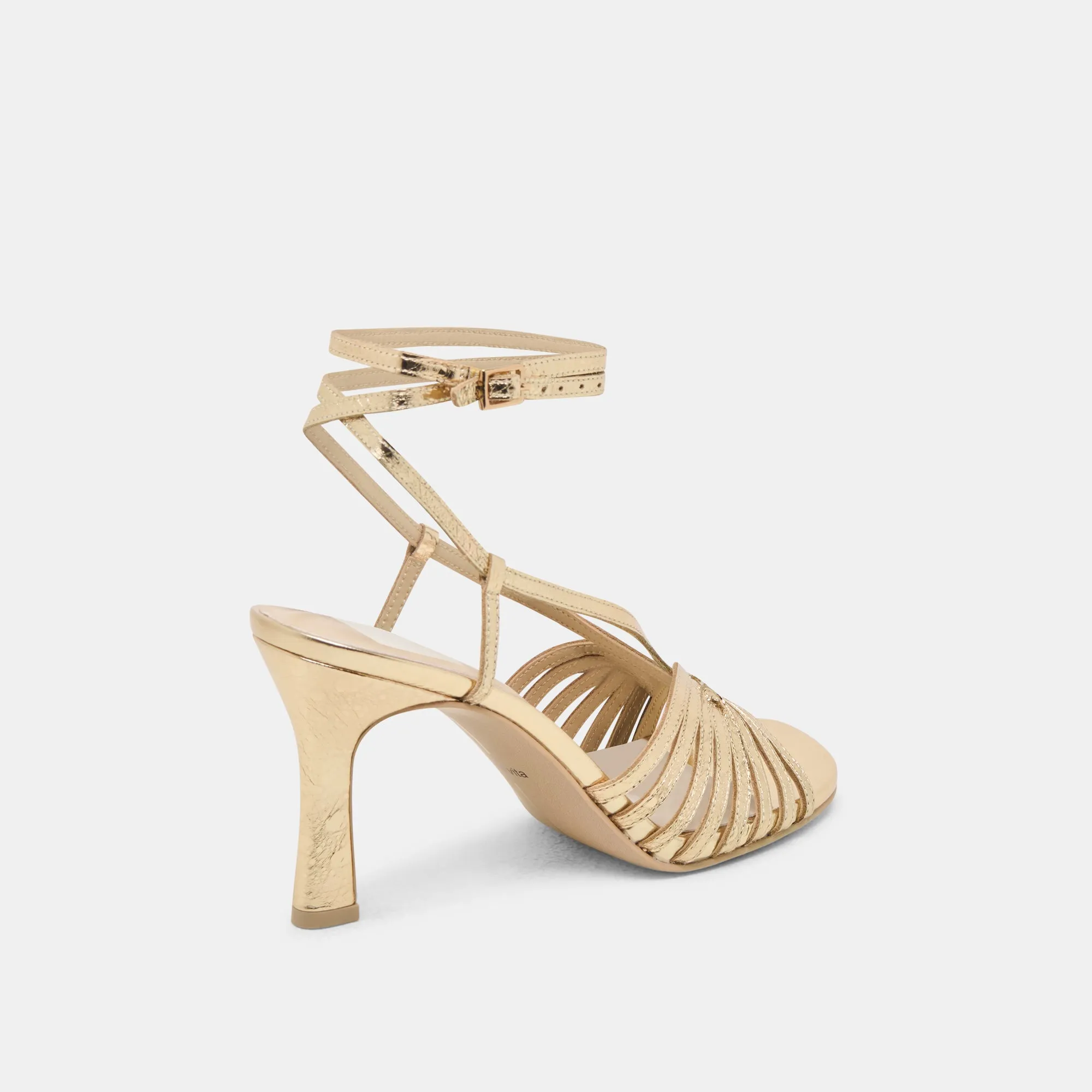 NIVANA HEELS GOLD DISTRESSED LEATHER Dolce Vita