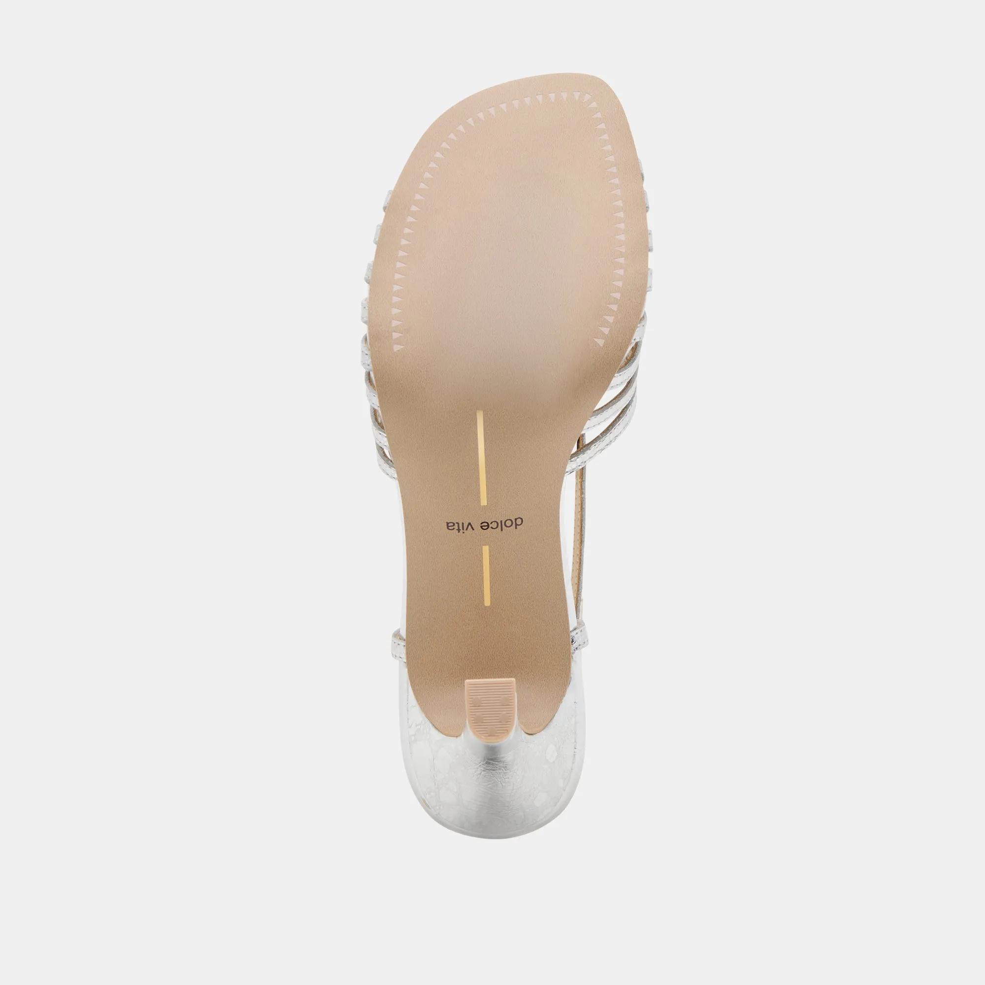 NIVANA HEELS SILVER DISTRESSED LEATHER Dolce Vita