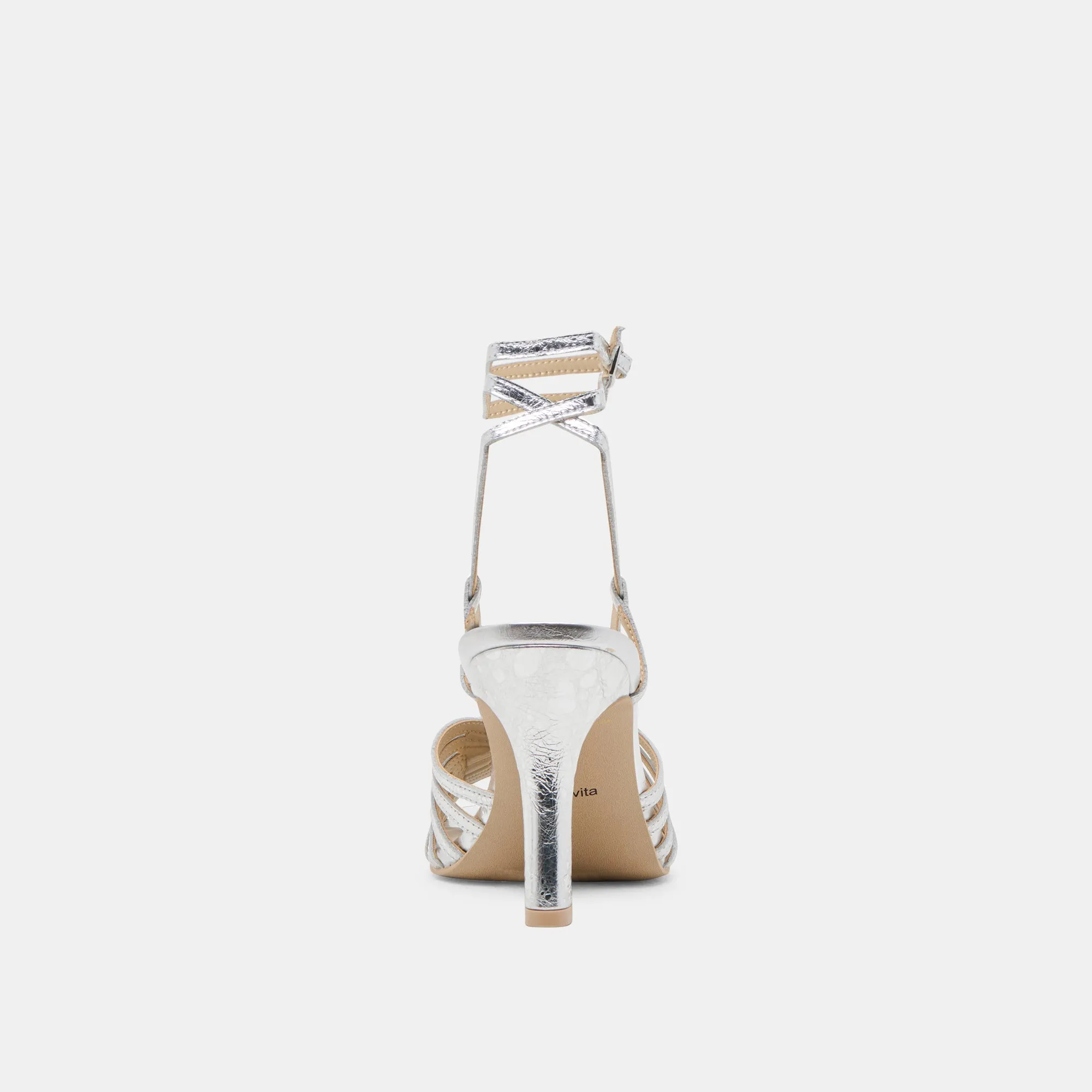 NIVANA HEELS SILVER DISTRESSED LEATHER Dolce Vita